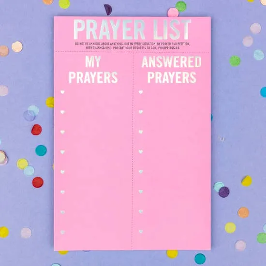 Prayer List Notepad