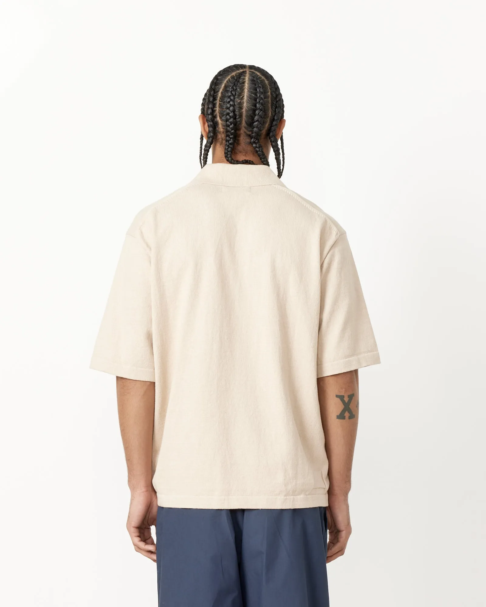 Pullover Shirt in Ecru Melange