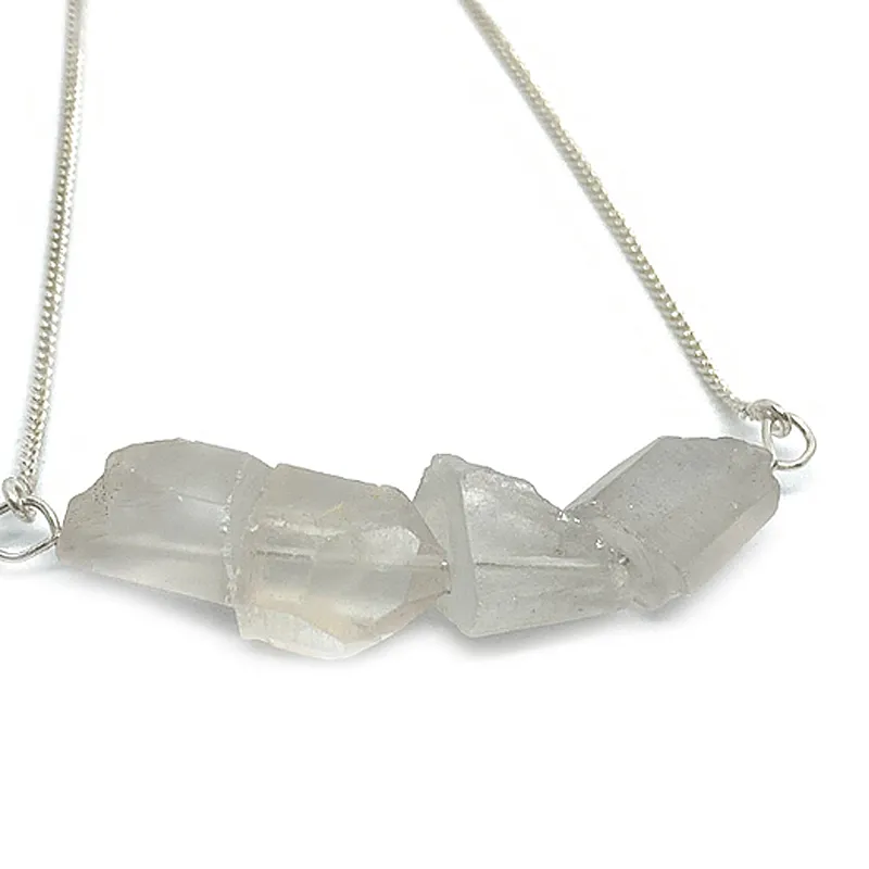 Raw Quartz Bohemian Pendant