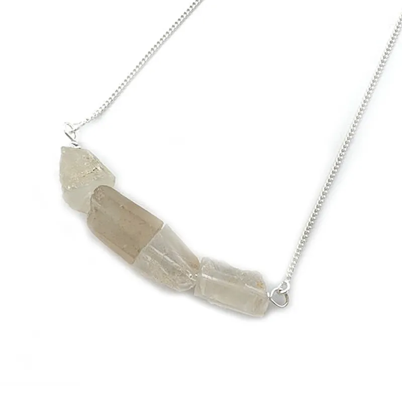 Raw Quartz Bohemian Pendant