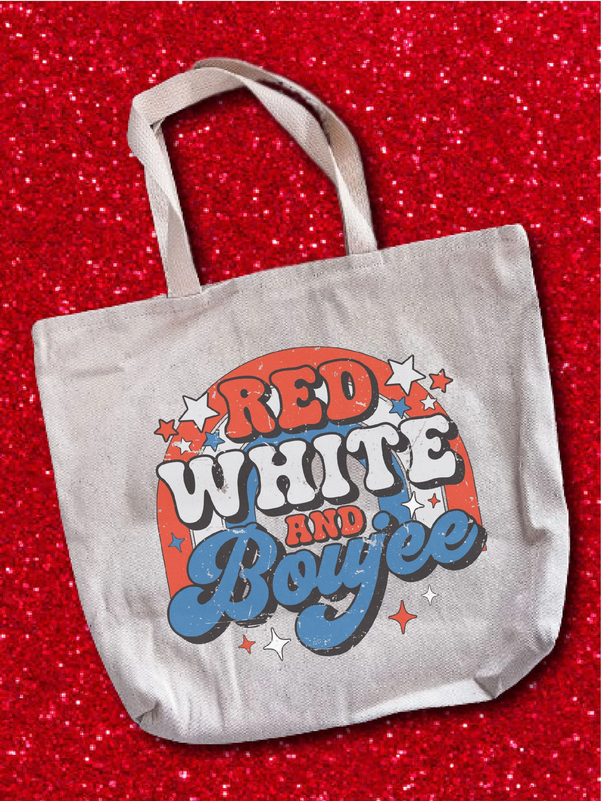 Red White And Boujee Tote Bag