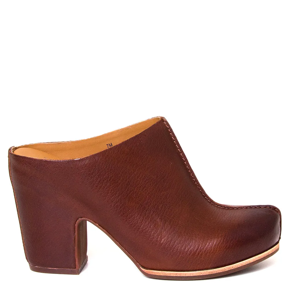 Sagano Women's Heeled Leather Mule