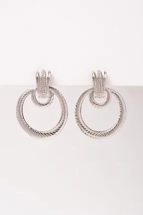 Samira Door Knocker Etched Clip-on Earrings