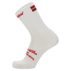 Santini TDF Grand Depart Pais Vasco Socks - White