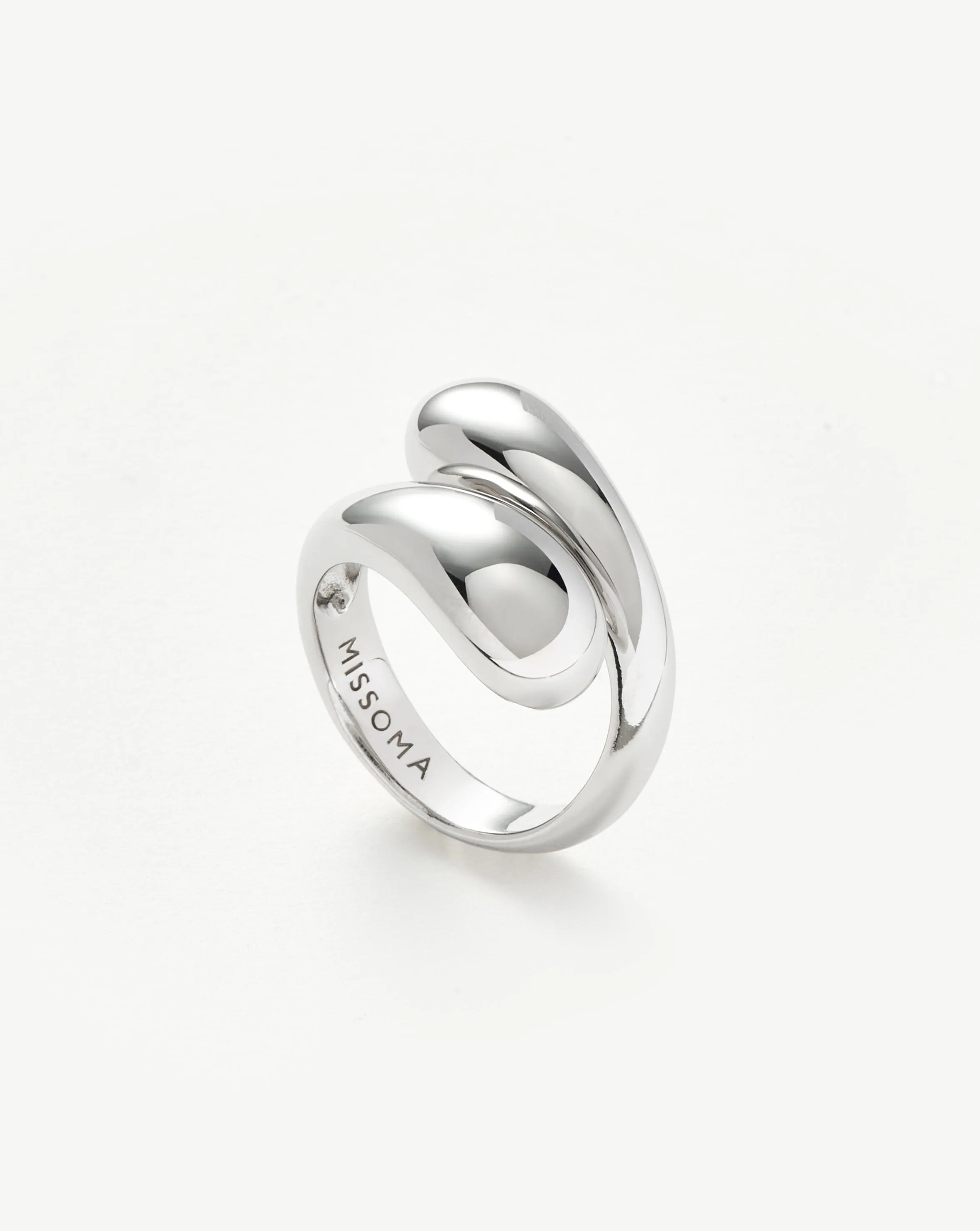 Savi Sculptural Crossover Ring | Sterling Silver