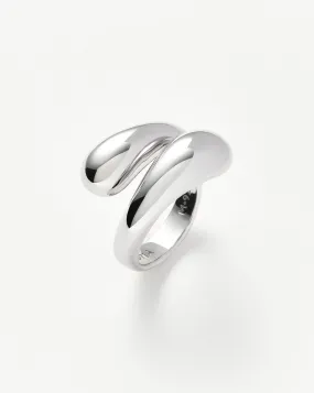 Savi Sculptural Crossover Ring | Sterling Silver