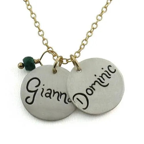 Script Name Charm Necklace