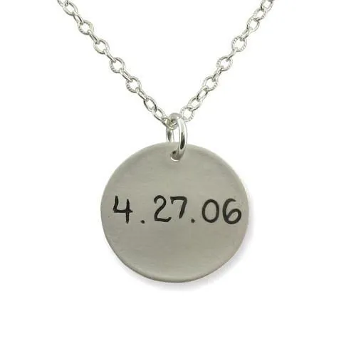 Script Name Charm Necklace