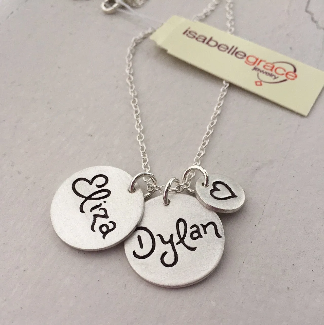 Script Name Charm Necklace