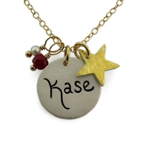 Script Name Charm Necklace