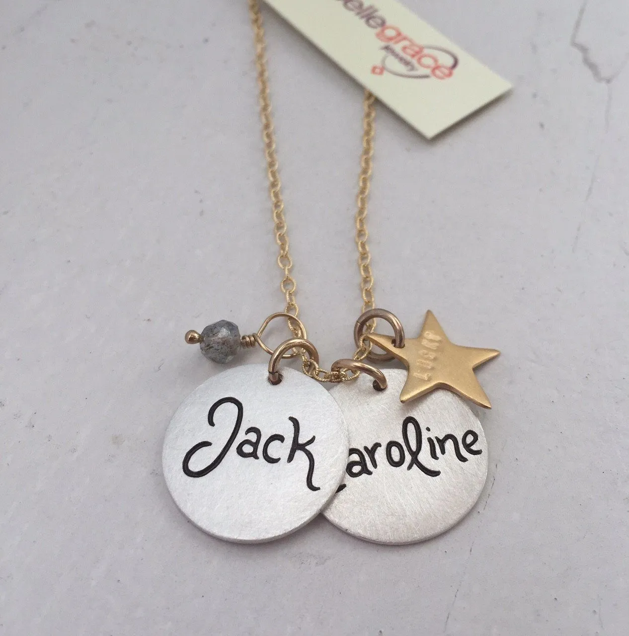 Script Name Charm Necklace