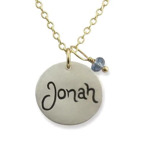 Script Name Charm Necklace