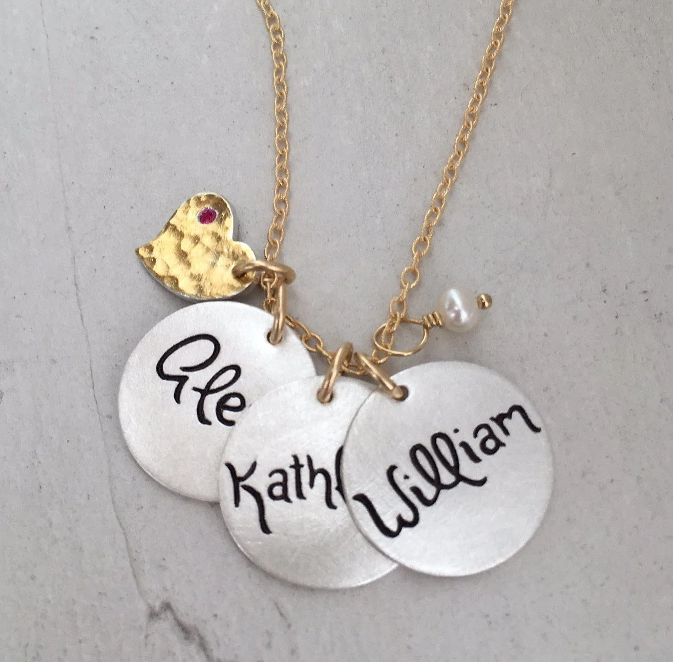 Script Name Charm Necklace