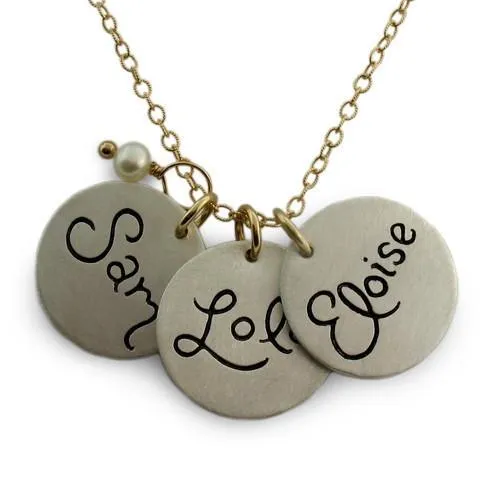 Script Name Charm Necklace