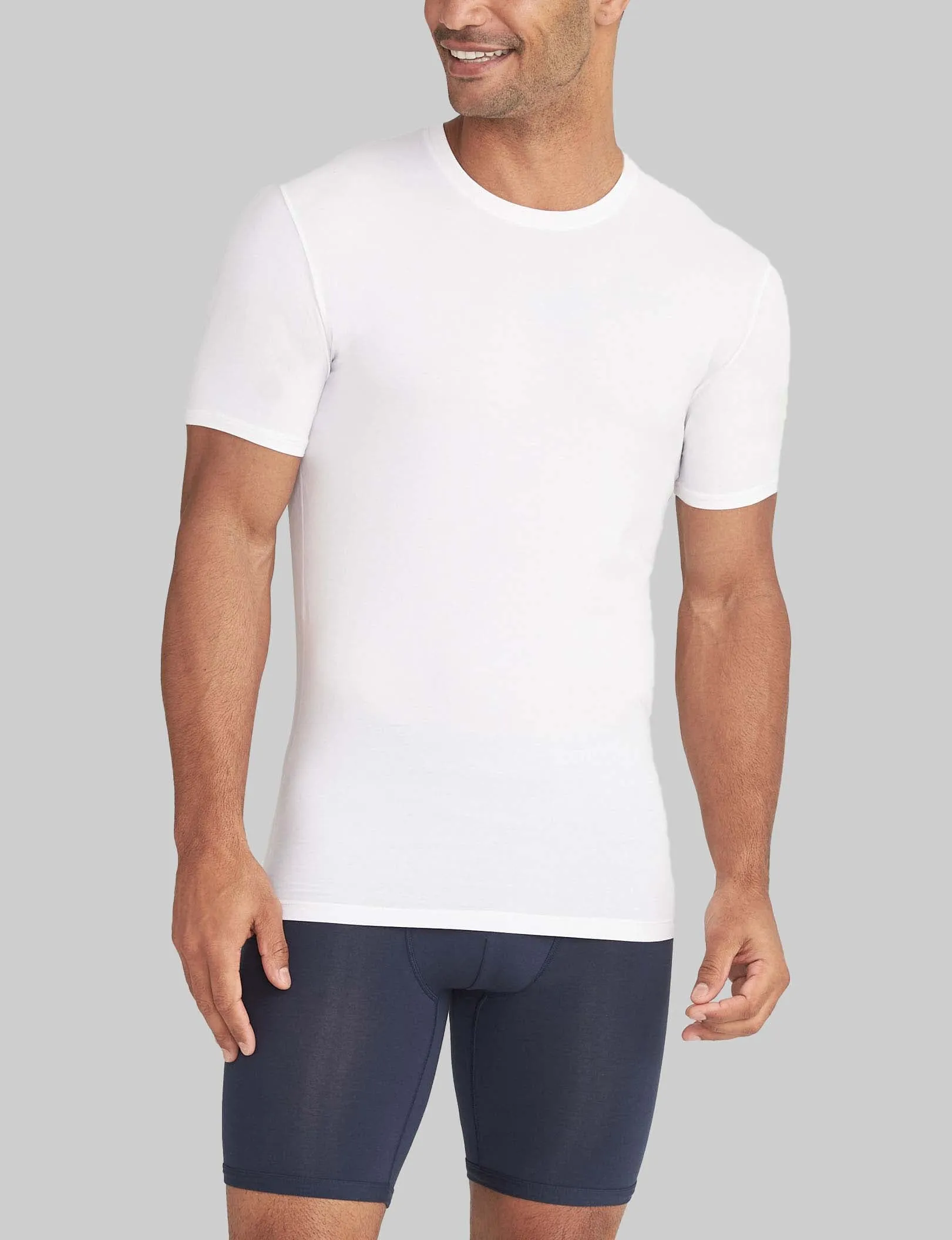 Second Skin Crew Neck Stay-Tucked Undershirt