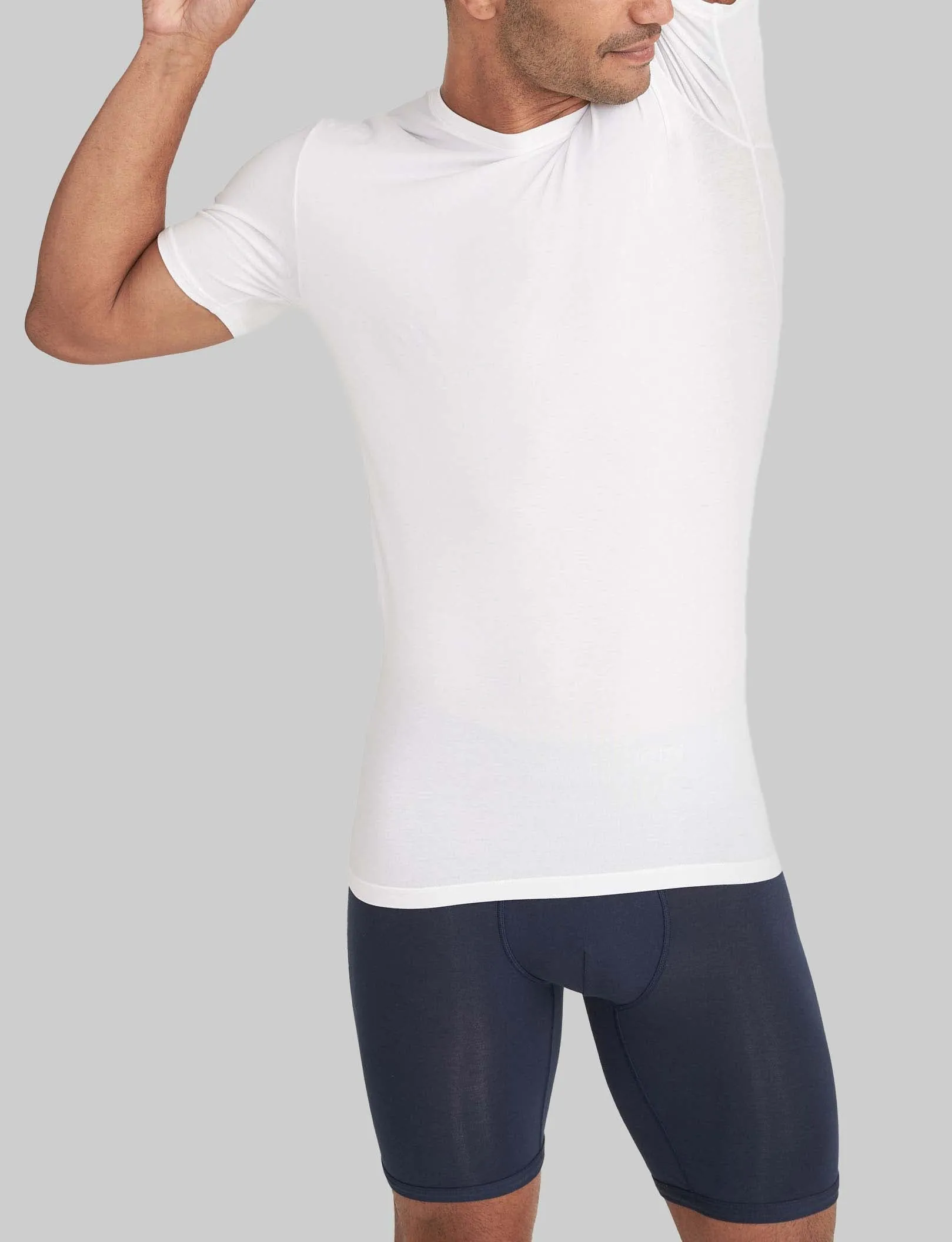 Second Skin Crew Neck Stay-Tucked Undershirt