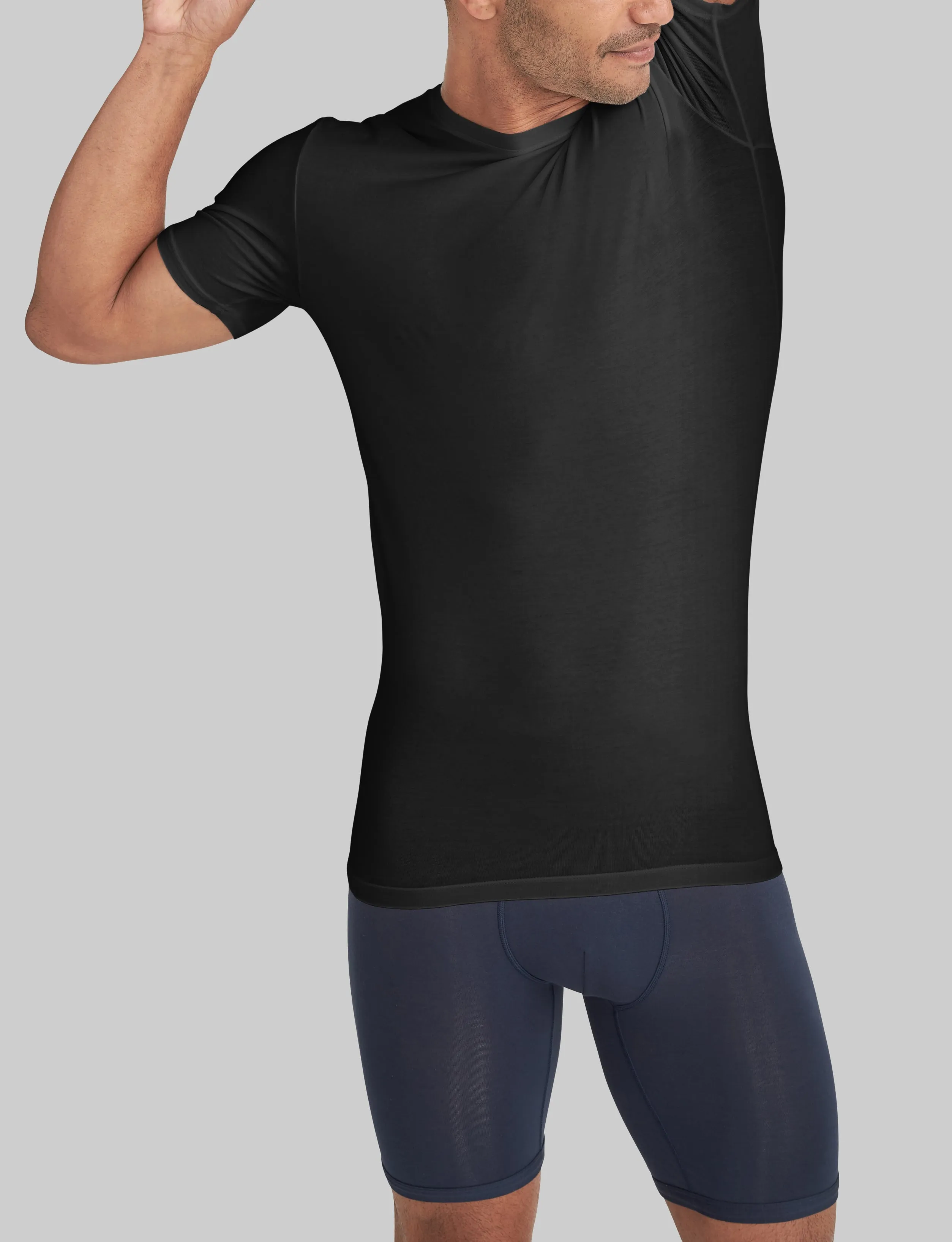 Second Skin Crew Neck Stay-Tucked Undershirt