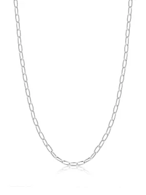 Sterling Silver Thin Paperclip Chain