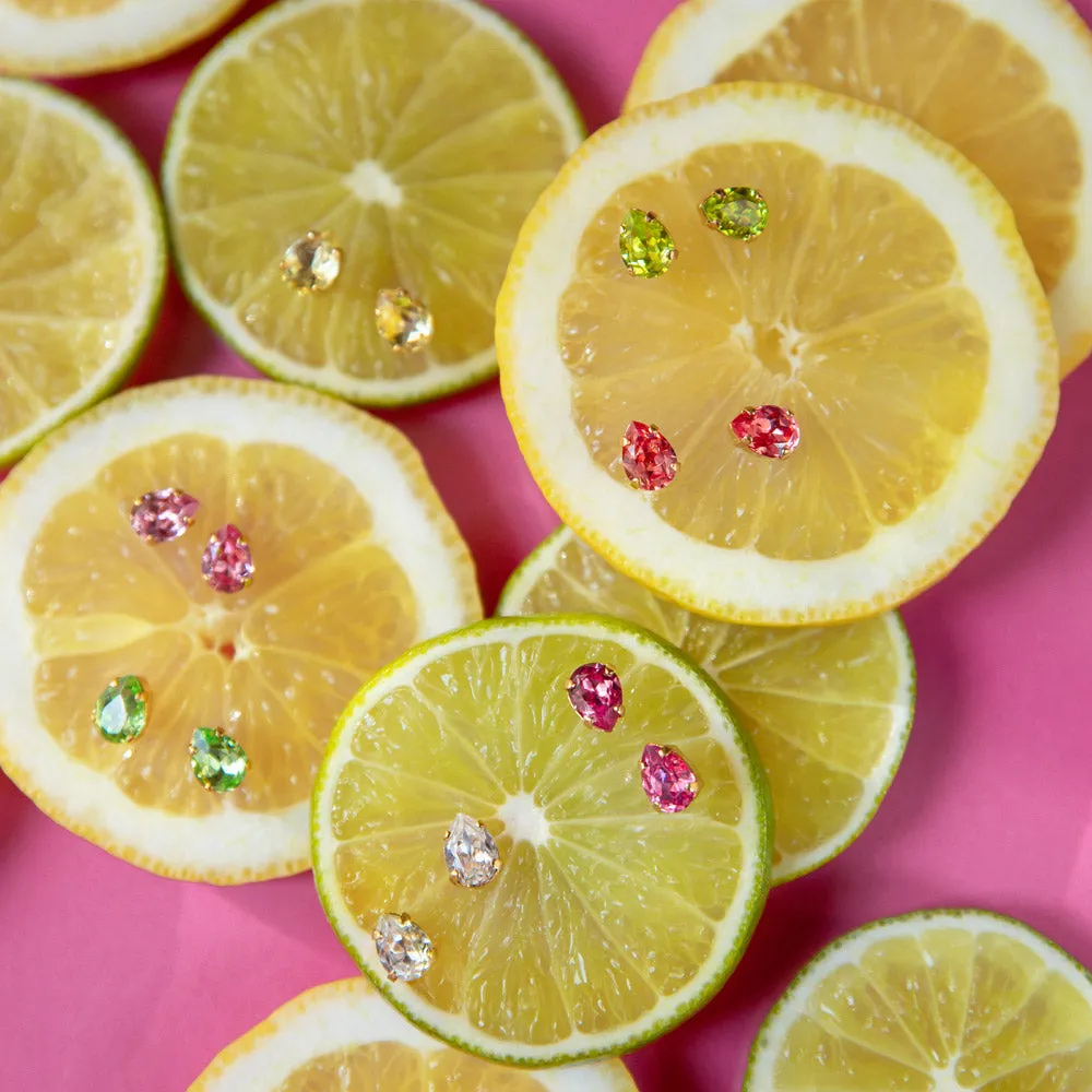 Superpetite Drop Earrings / Peridot