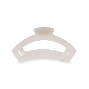 Teleties Open Coconut White Medium Hair Clip