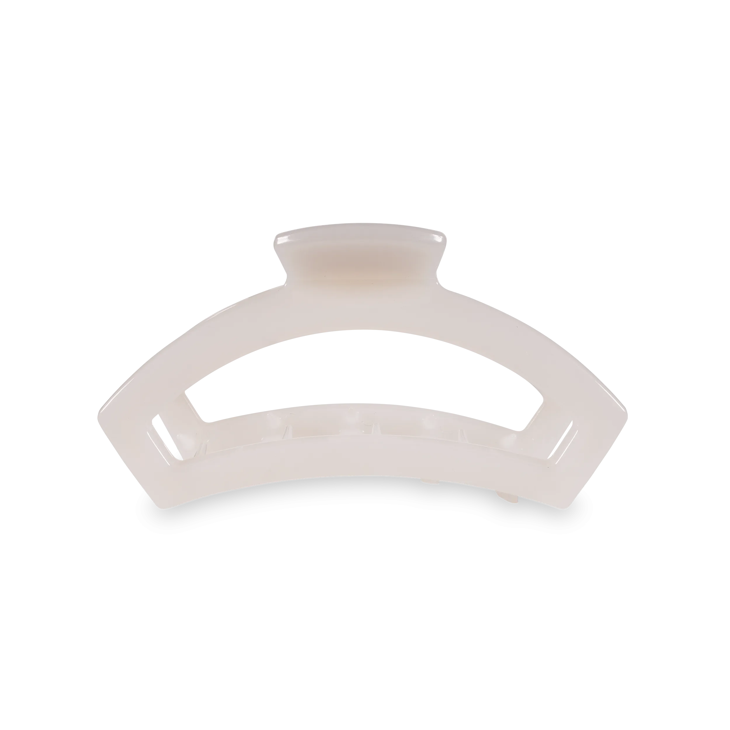 Teleties Open Coconut White Medium Hair Clip