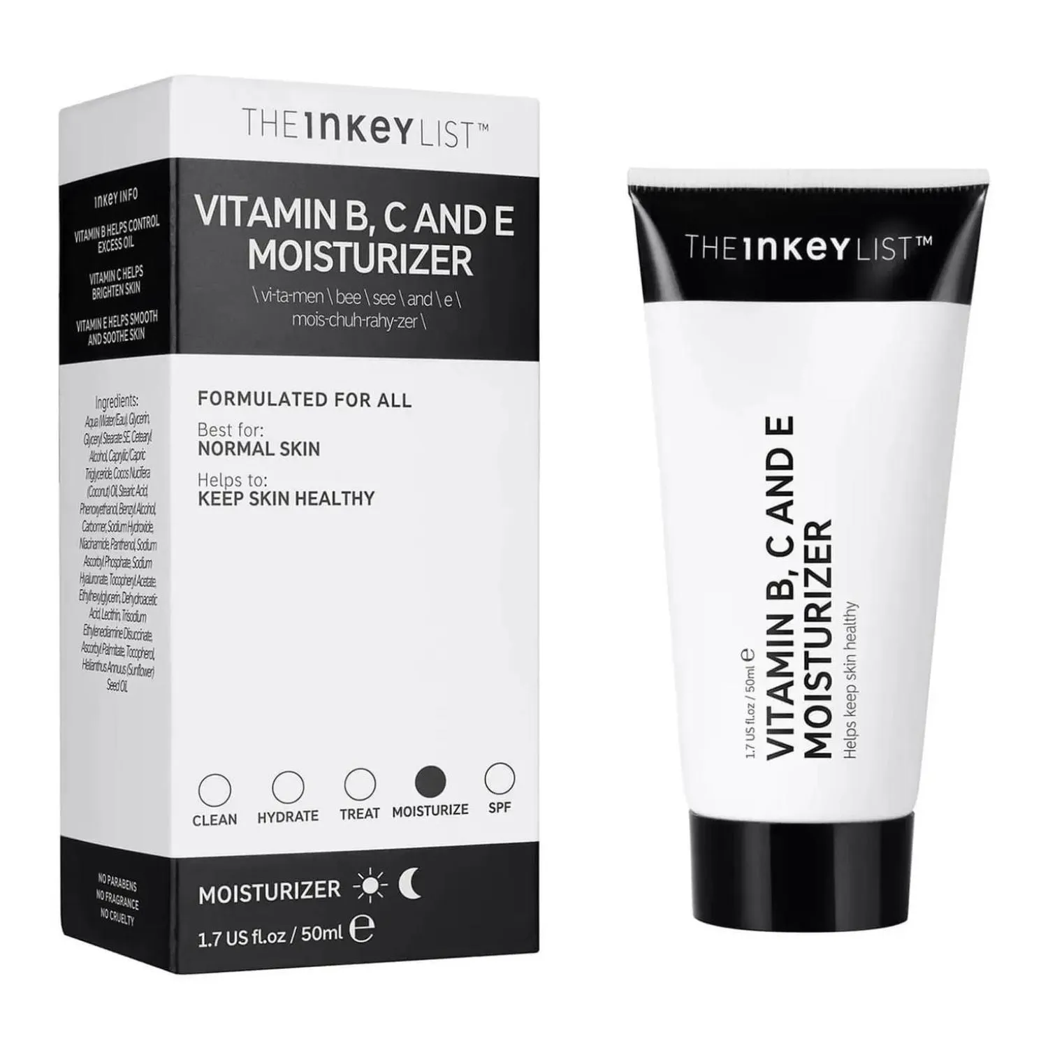 The Inkey List | Vitamin B, C and E Moisturiser 50ml