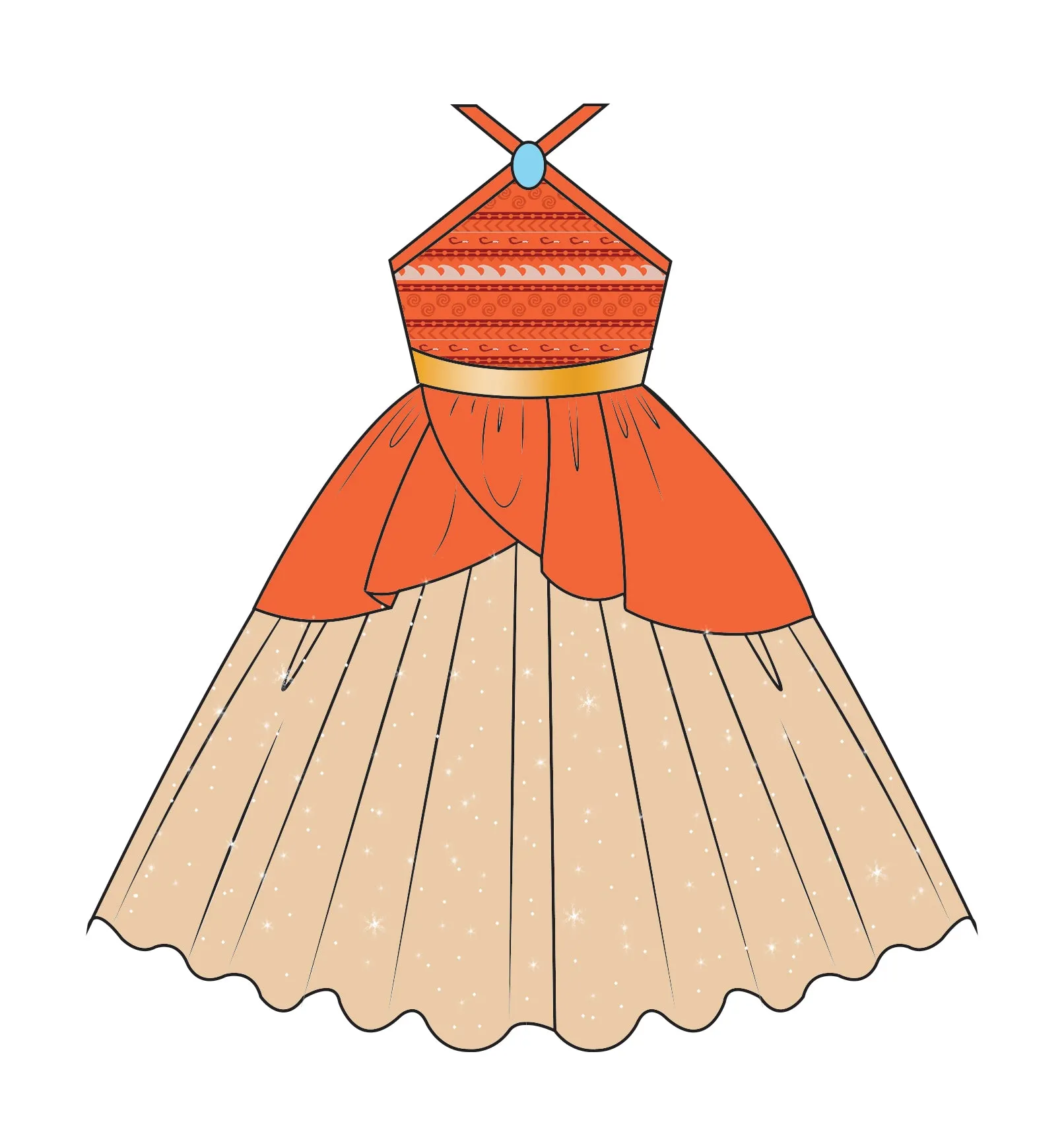 The Island Princess Costume Dress