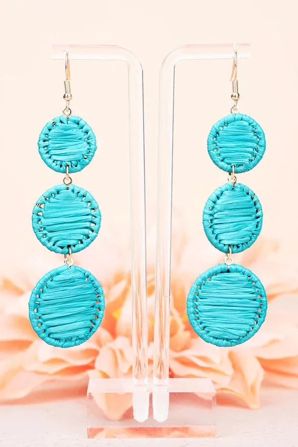 Turquoise beach resort earrings