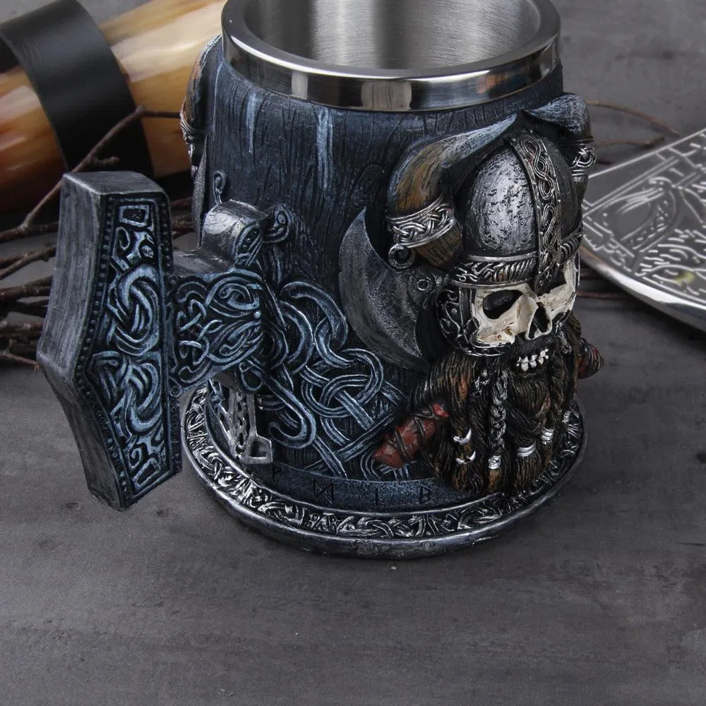 Viking Drinking Mug Thor Hammer