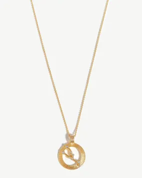 Zodiac Constellation Pendant Necklace - Taurus | 18ct Gold Plated Vermeil/Taurus